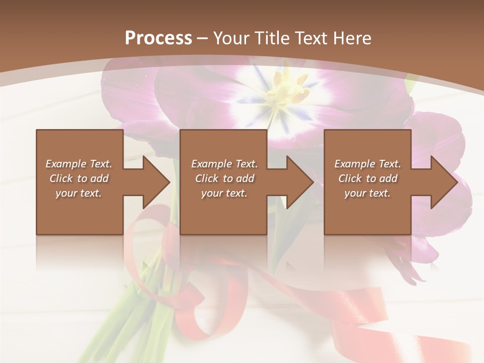 Bunch Of Blossom Card PowerPoint Template