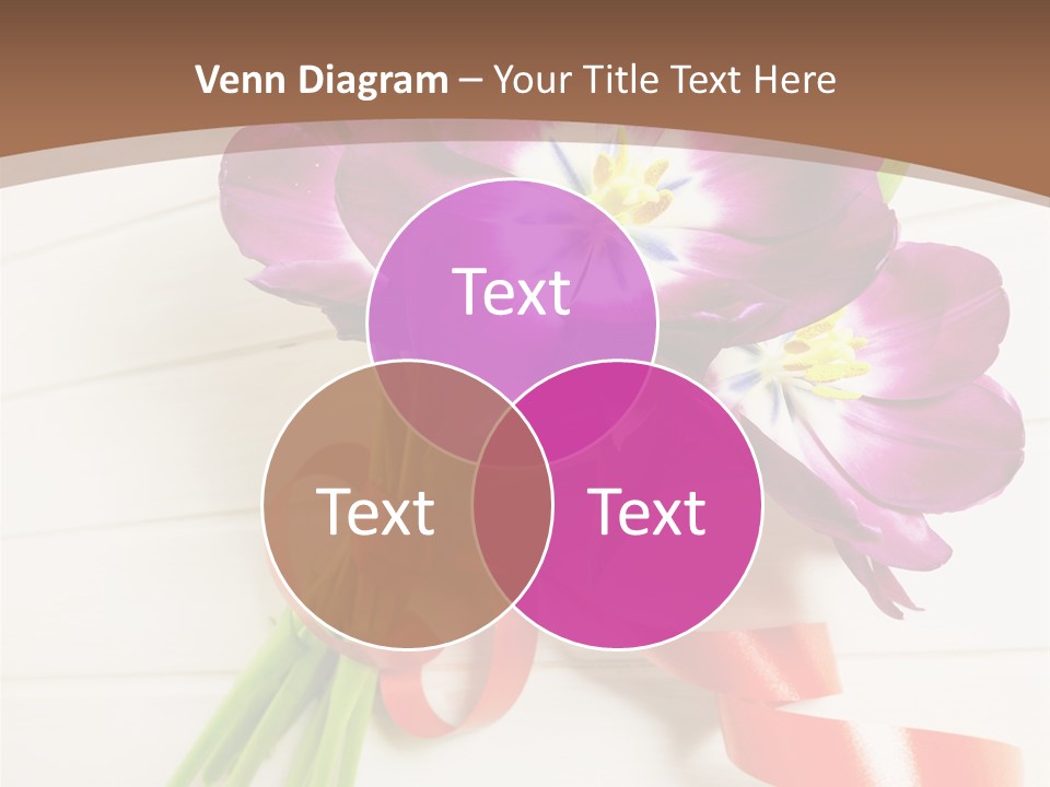 Bunch Of Blossom Card PowerPoint Template