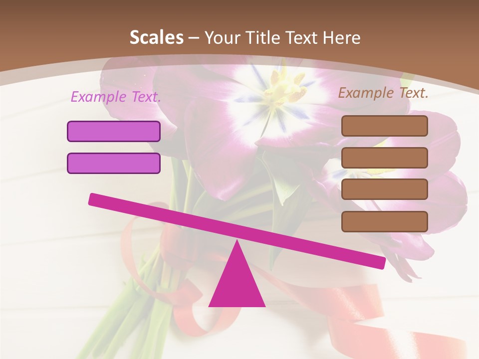 Bunch Of Blossom Card PowerPoint Template