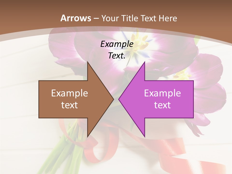 Bunch Of Blossom Card PowerPoint Template