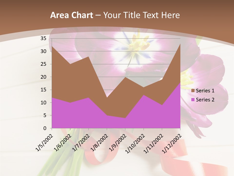 Bunch Of Blossom Card PowerPoint Template