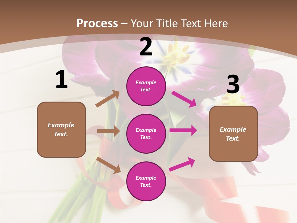 Bunch Of Blossom Card PowerPoint Template