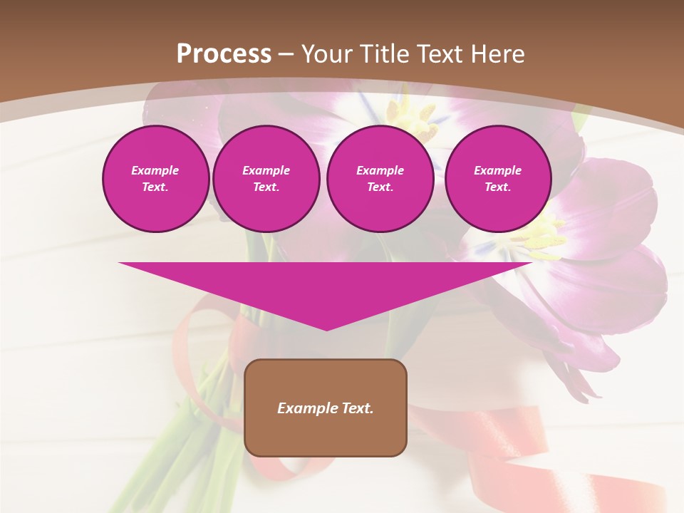 Bunch Of Blossom Card PowerPoint Template