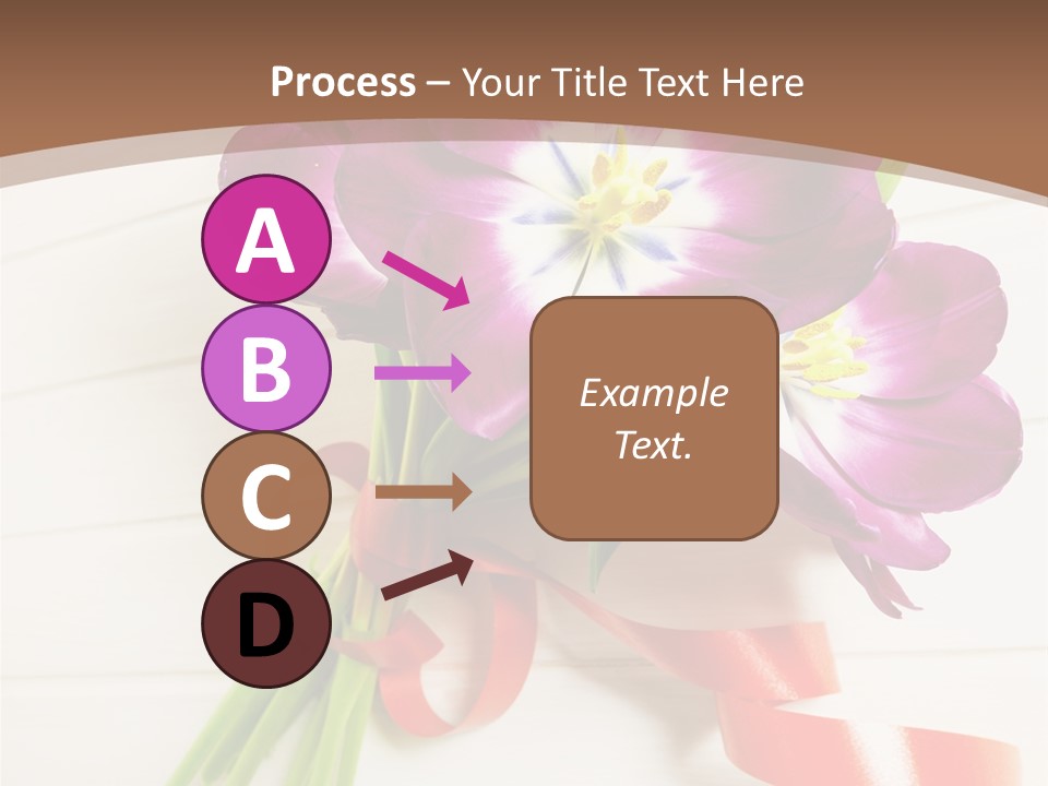 Bunch Of Blossom Card PowerPoint Template