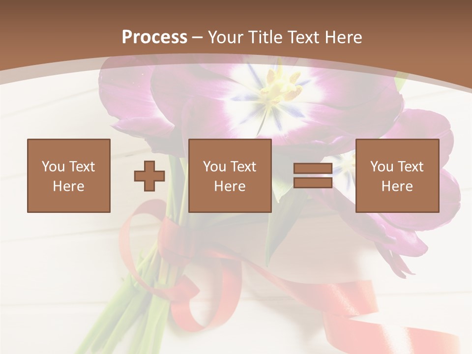 Bunch Of Blossom Card PowerPoint Template