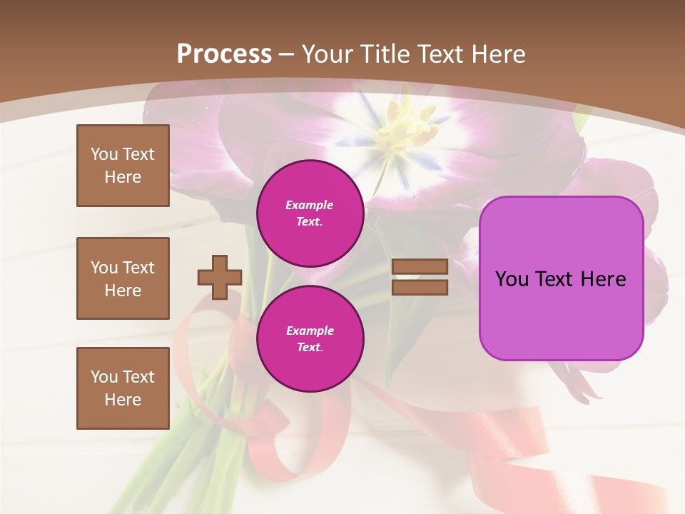 Bunch Of Blossom Card PowerPoint Template