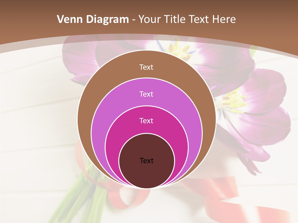 Bunch Of Blossom Card PowerPoint Template