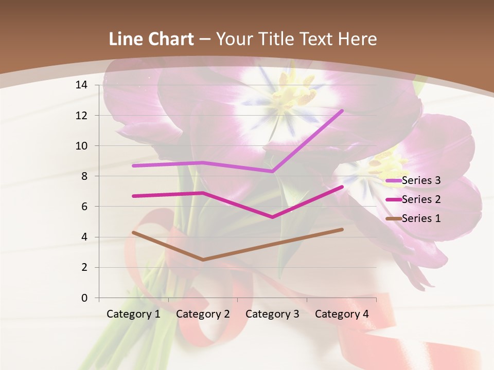 Bunch Of Blossom Card PowerPoint Template