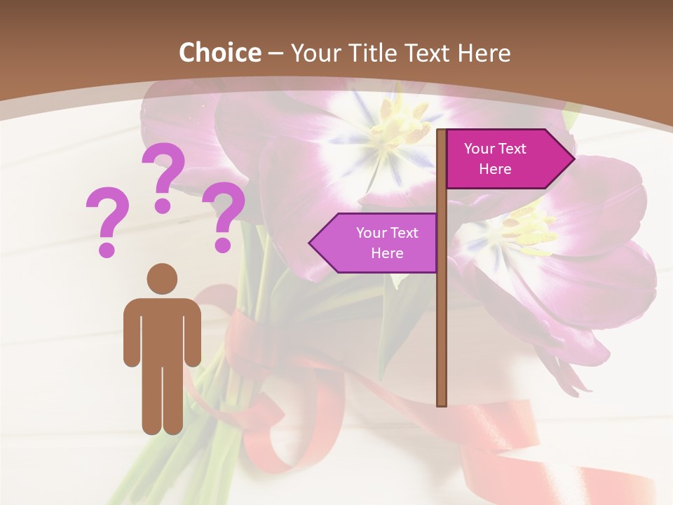 Bunch Of Blossom Card PowerPoint Template