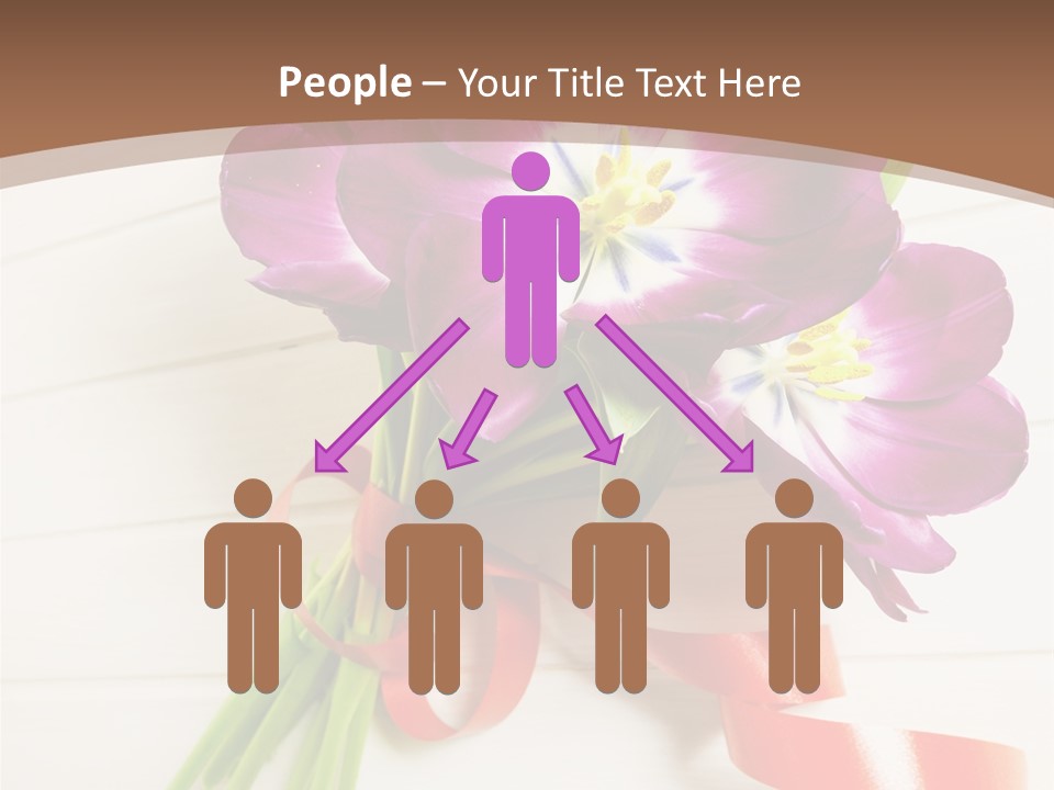 Bunch Of Blossom Card PowerPoint Template
