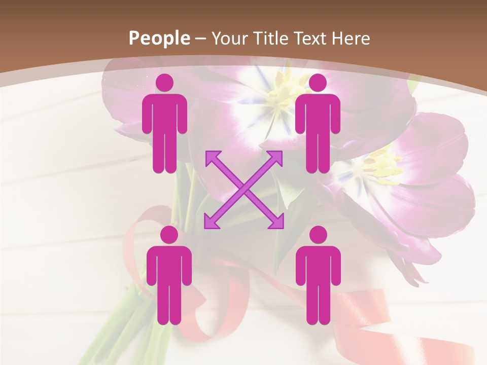 Bunch Of Blossom Card PowerPoint Template