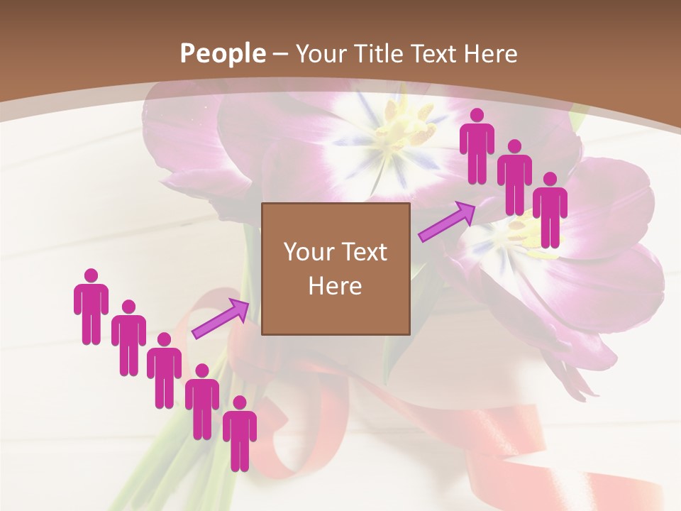 Bunch Of Blossom Card PowerPoint Template