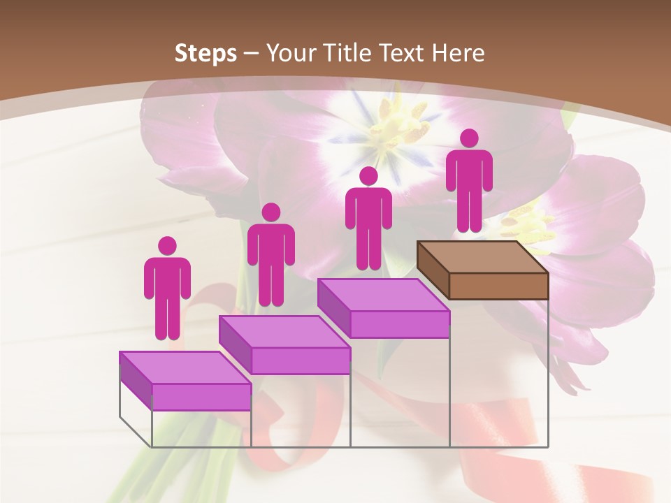 Bunch Of Blossom Card PowerPoint Template
