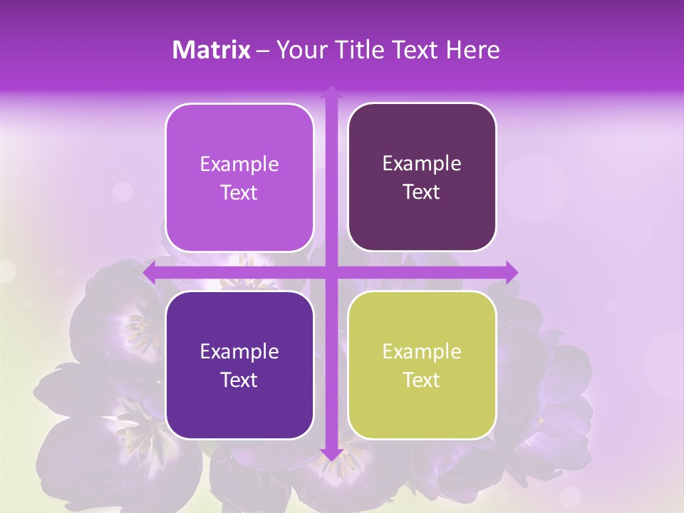 Bunch Of Blossom Sweet PowerPoint Template