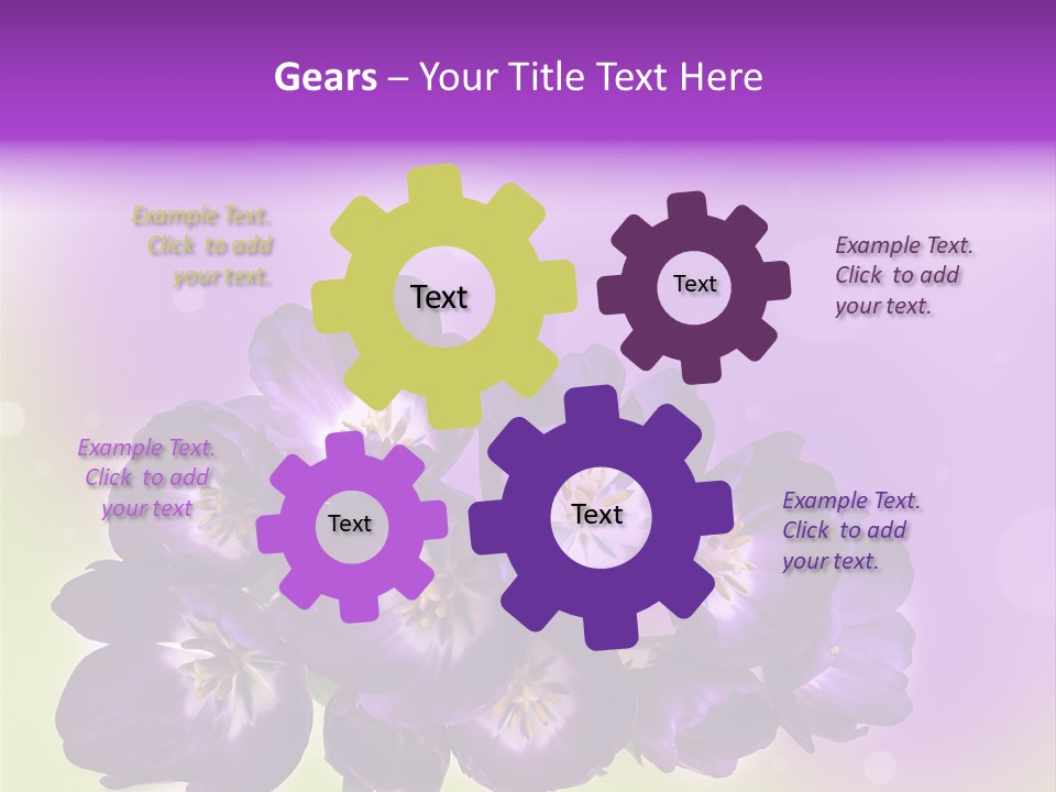 Bunch Of Blossom Sweet PowerPoint Template