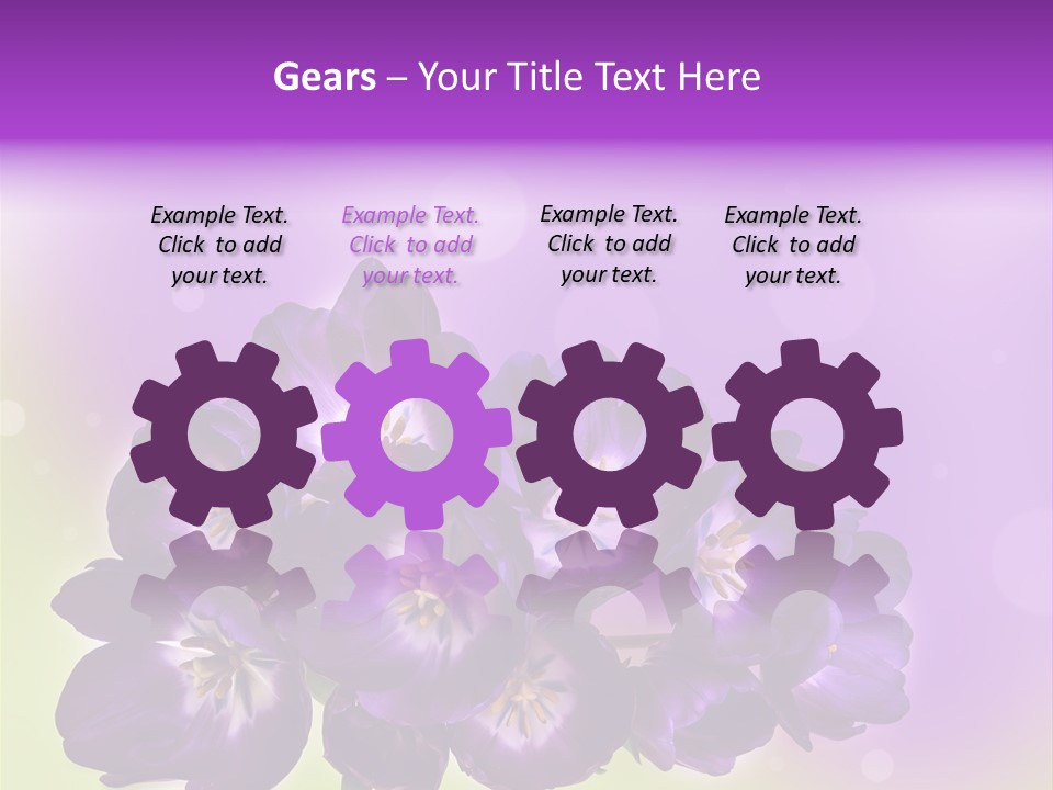 Bunch Of Blossom Sweet PowerPoint Template