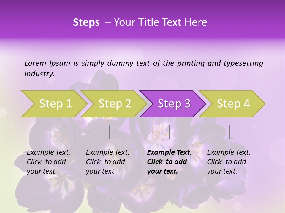 Bunch Of Blossom Sweet PowerPoint Template