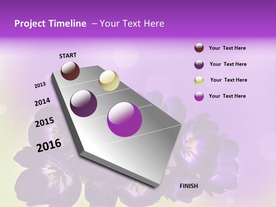 Bunch Of Blossom Sweet PowerPoint Template
