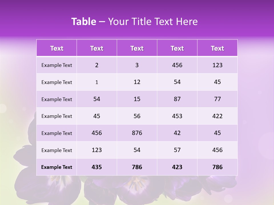 Bunch Of Blossom Sweet PowerPoint Template