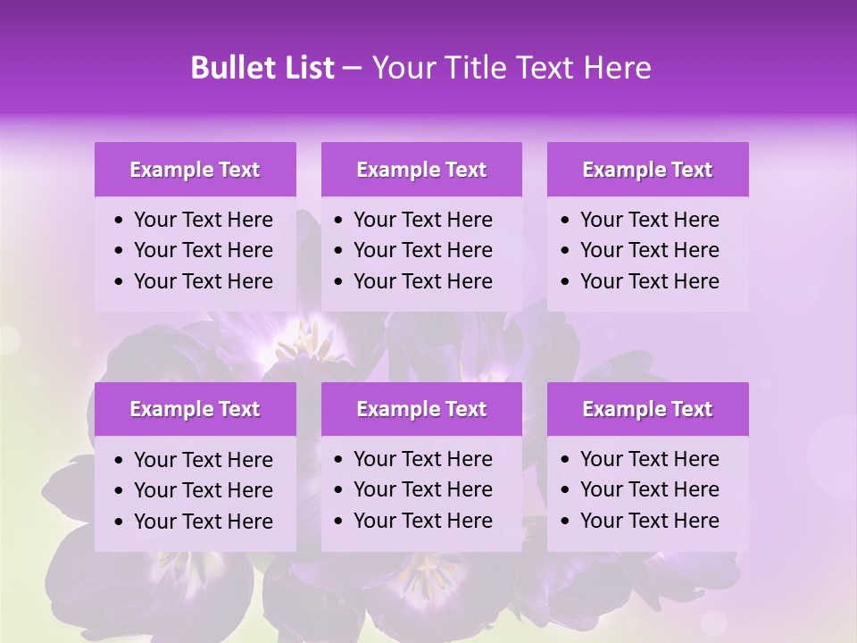 Bunch Of Blossom Sweet PowerPoint Template