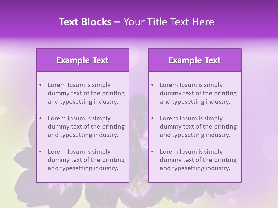 Bunch Of Blossom Sweet PowerPoint Template