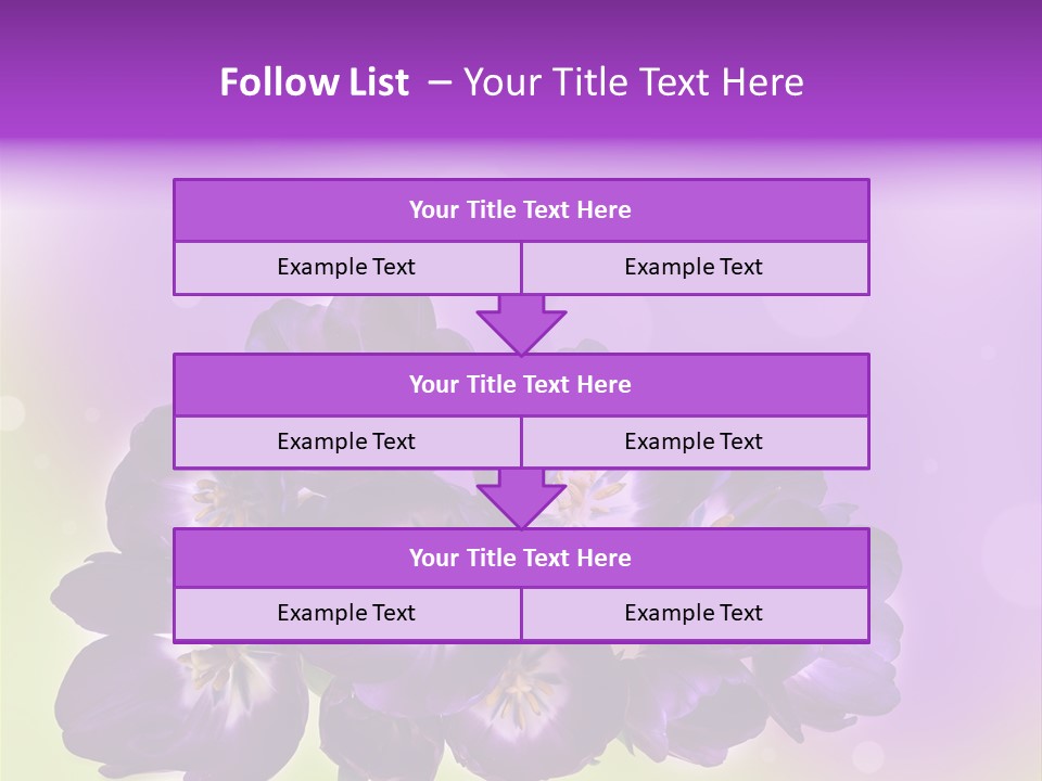 Bunch Of Blossom Sweet PowerPoint Template