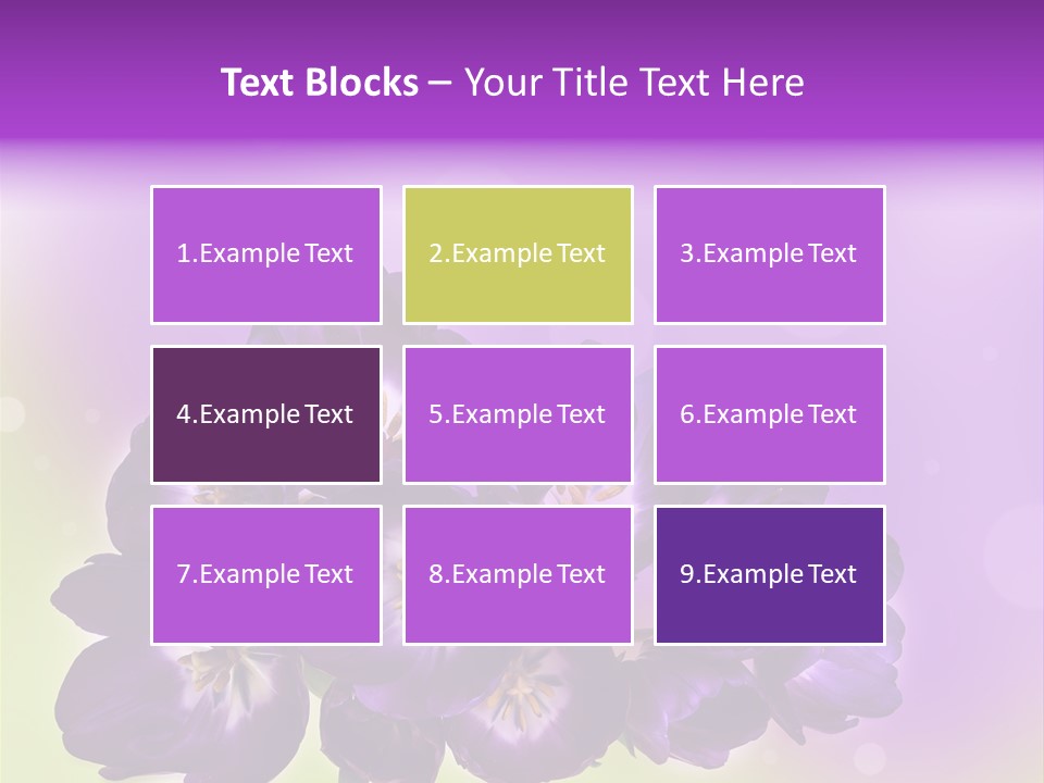 Bunch Of Blossom Sweet PowerPoint Template