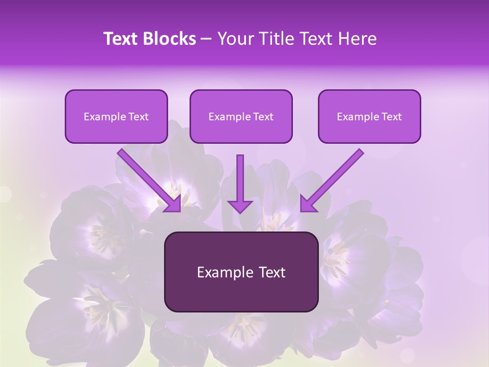 Bunch Of Blossom Sweet PowerPoint Template