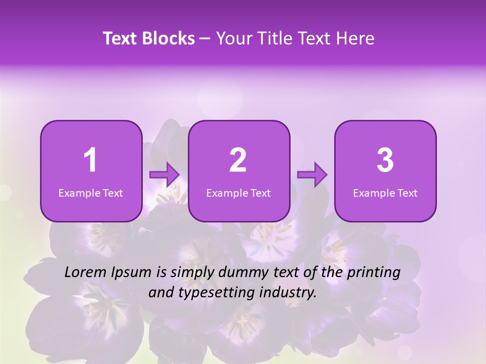 Bunch Of Blossom Sweet PowerPoint Template