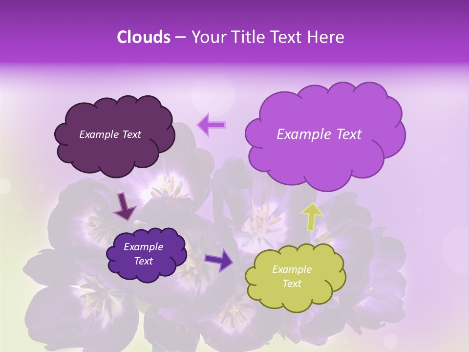 Bunch Of Blossom Sweet PowerPoint Template