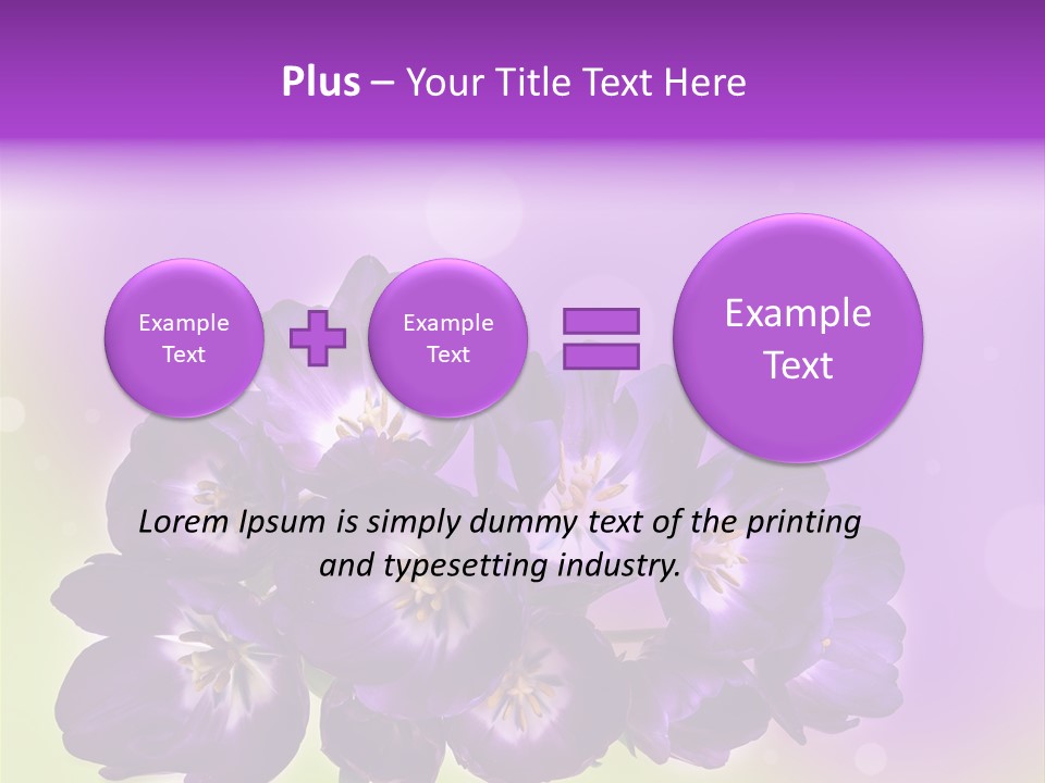 Bunch Of Blossom Sweet PowerPoint Template