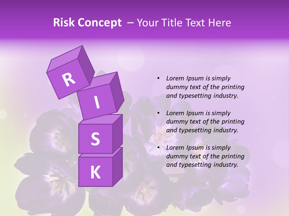 Bunch Of Blossom Sweet PowerPoint Template