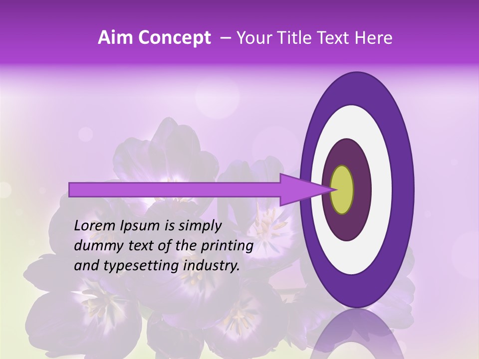 Bunch Of Blossom Sweet PowerPoint Template