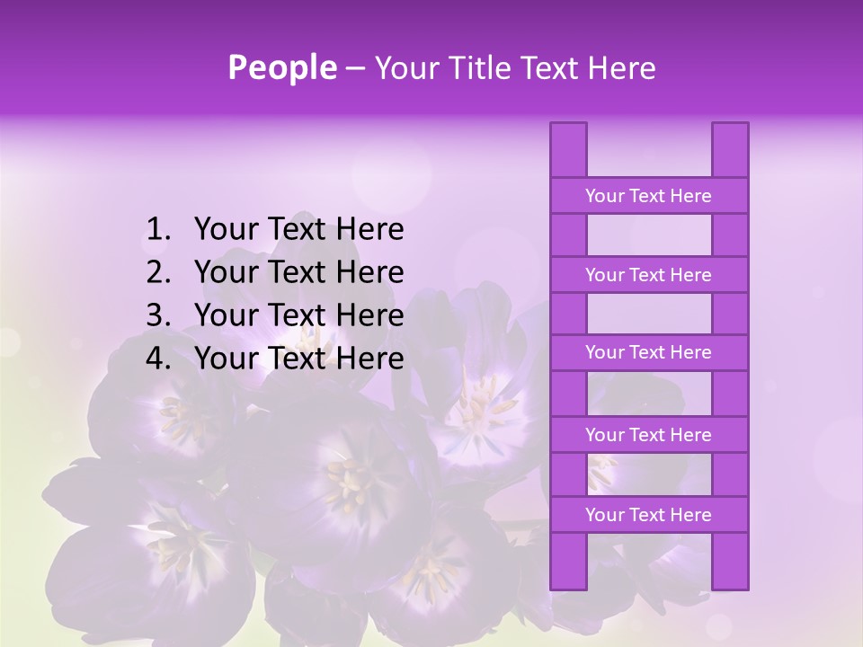 Bunch Of Blossom Sweet PowerPoint Template
