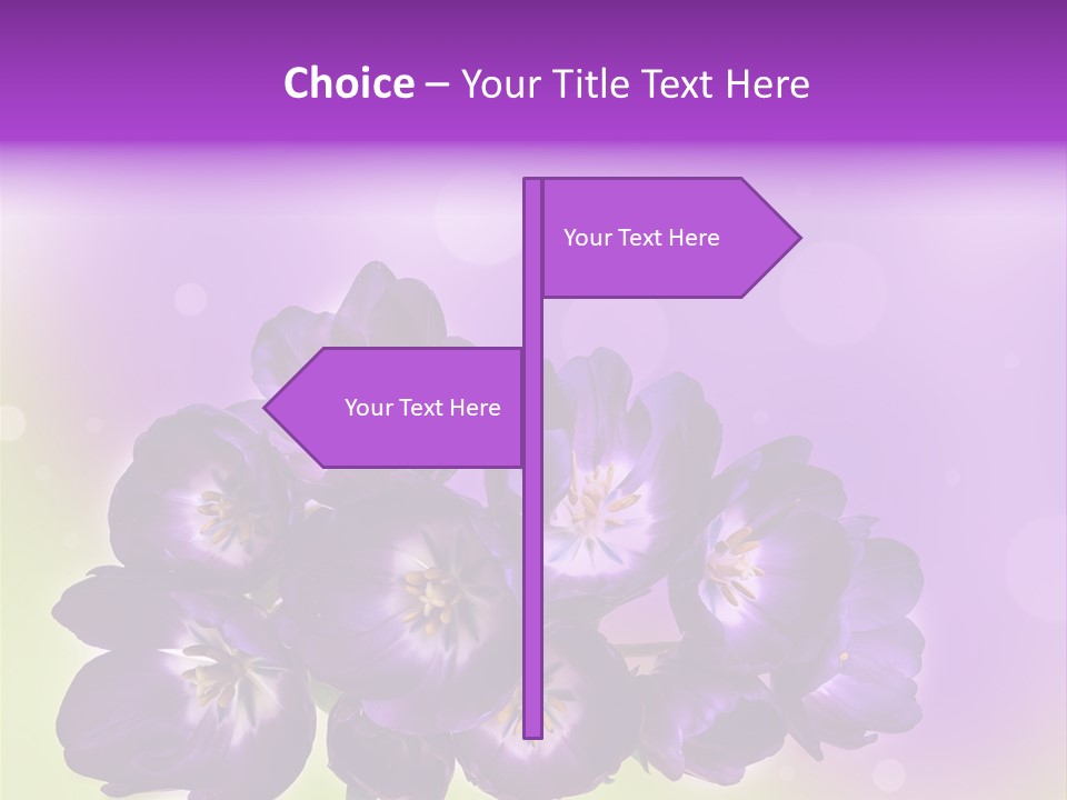 Bunch Of Blossom Sweet PowerPoint Template