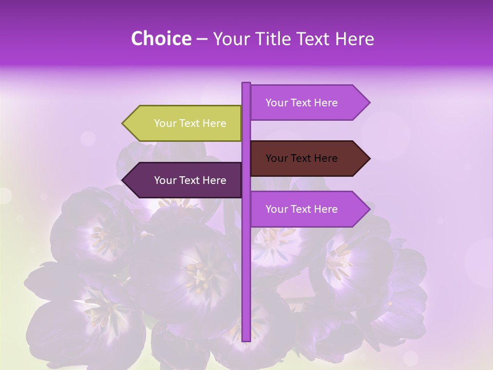 Bunch Of Blossom Sweet PowerPoint Template