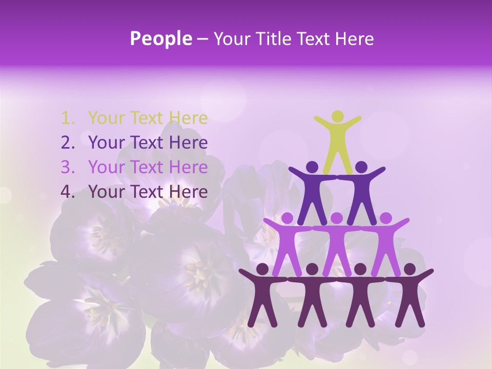 Bunch Of Blossom Sweet PowerPoint Template