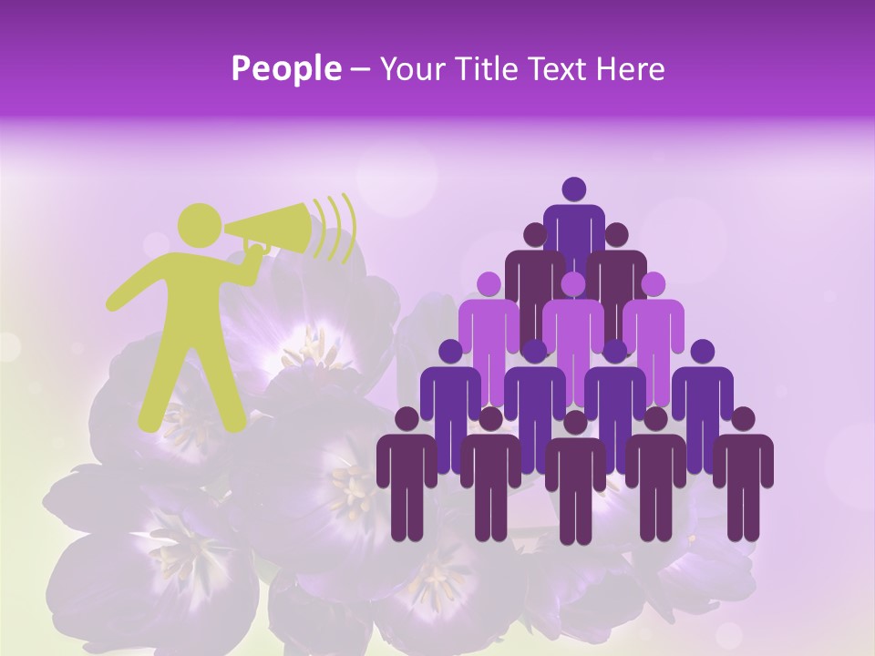 Bunch Of Blossom Sweet PowerPoint Template