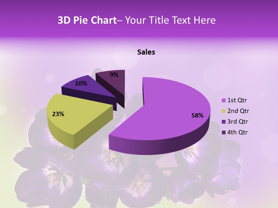 Bunch Of Blossom Sweet PowerPoint Template