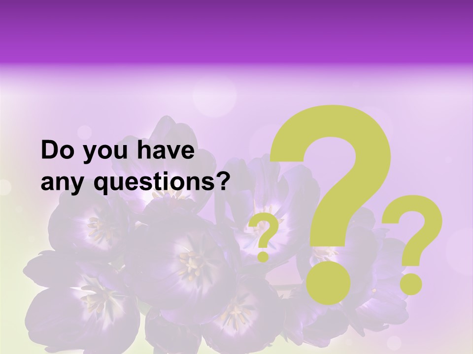 Bunch Of Blossom Sweet PowerPoint Template