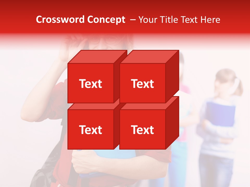 Beautiful Pupils Man PowerPoint Template