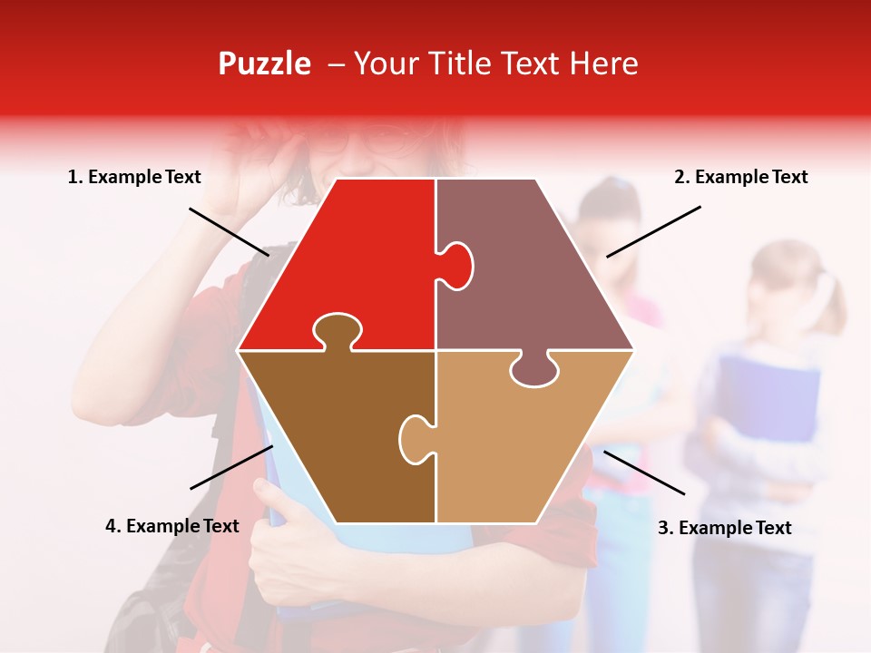 Beautiful Pupils Man PowerPoint Template