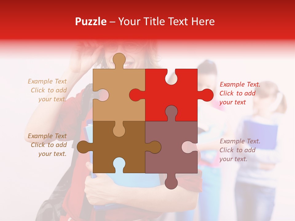 Beautiful Pupils Man PowerPoint Template