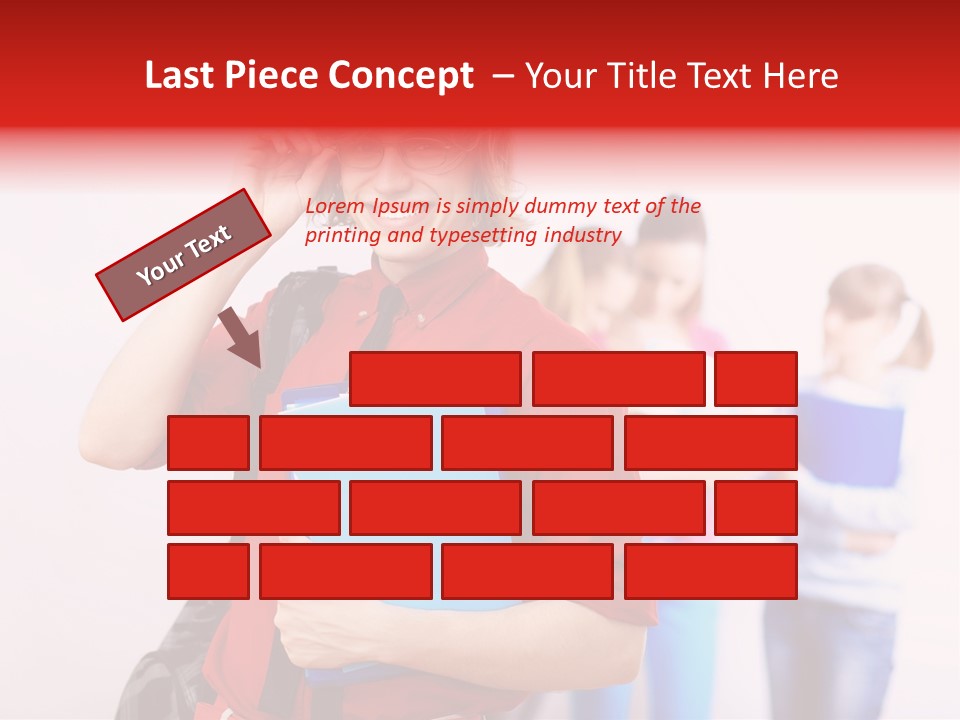 Beautiful Pupils Man PowerPoint Template