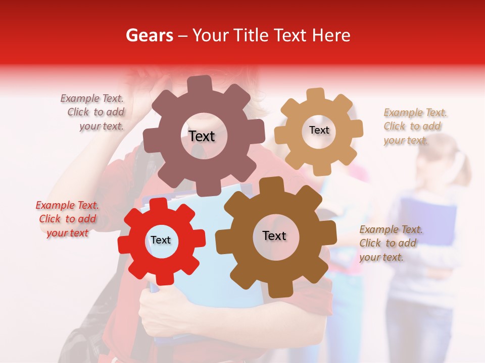 Beautiful Pupils Man PowerPoint Template