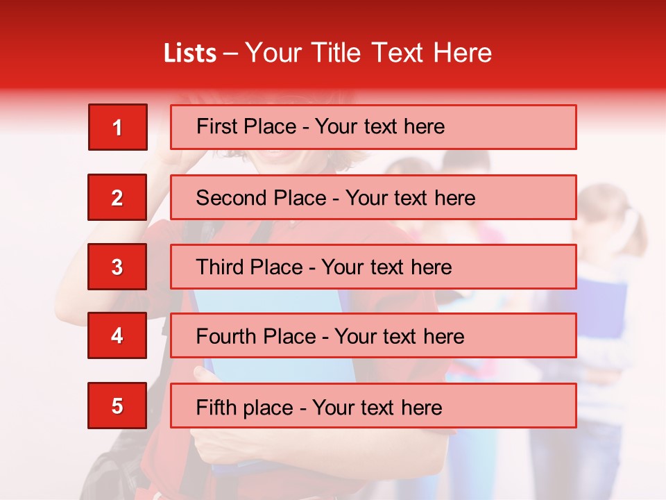 Beautiful Pupils Man PowerPoint Template