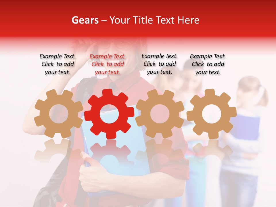 Beautiful Pupils Man PowerPoint Template