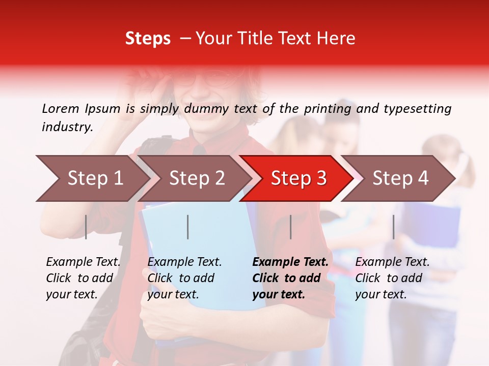 Beautiful Pupils Man PowerPoint Template
