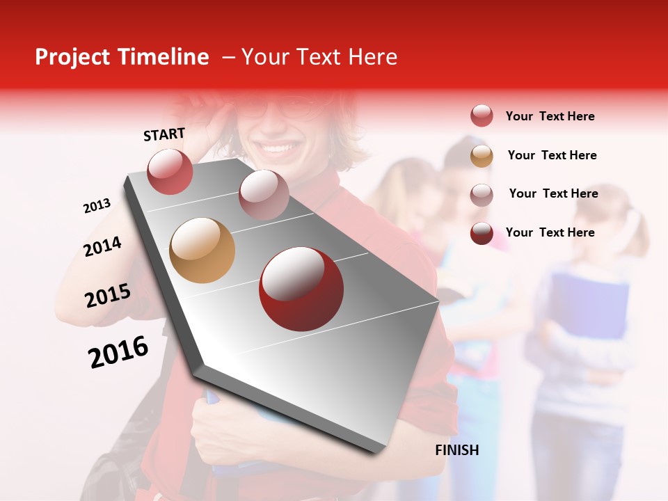 Beautiful Pupils Man PowerPoint Template