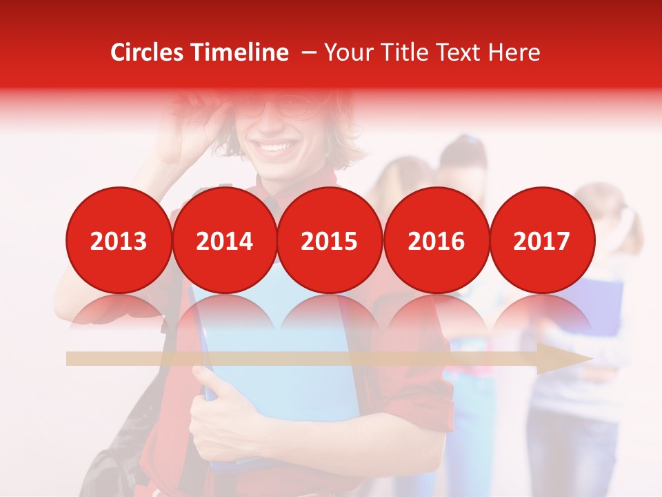 Beautiful Pupils Man PowerPoint Template